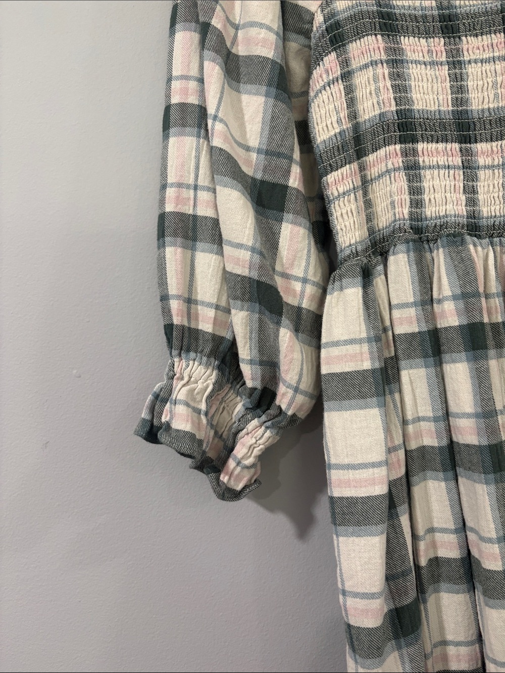 MADEWELL PLAID COTAGECORE GINGHAM DRESS WITH POCKETS SIZE/M - Picture 4 of 9
